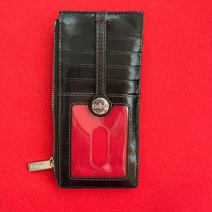 Hobo credit card wallet with change purse.